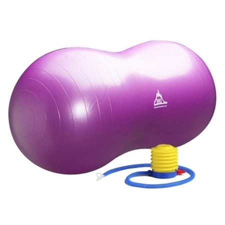 Black Mountain Products Black Mountain Products Peanut Ball Purple 1000 lbs Peanut Stability Ball with Pump; Purple Peanut Ball Purple